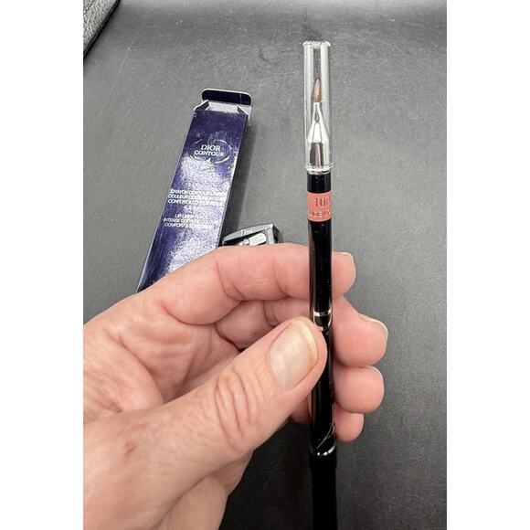 Christian Dior Contour Lip Liner Pencil With Brush Sharpener #100 Nude Look New! - Picture 8 of 11